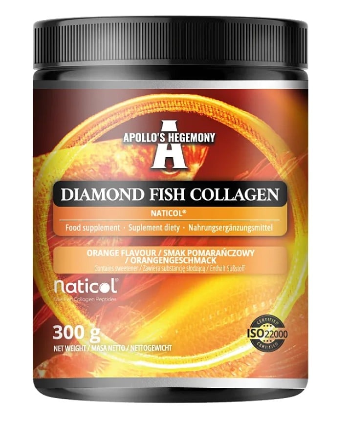 Apollo's Hegemony - Diamantfiskkollagen, apelsinsmak + 300g