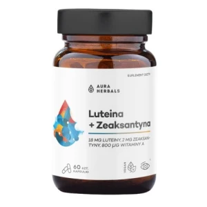 AURA HERBALS Lutein + Zeaxantin + Vitamin A (60 kapslar) - Viking Supplements