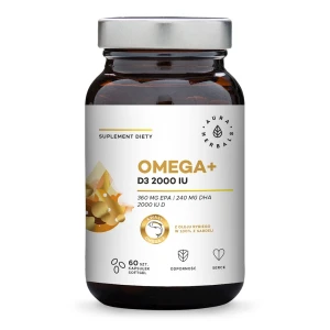 AURA HERBALS Omega+ Vitamin D3 2000 IE (60 gelkapslar) – Viking Supplements