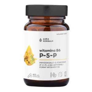 AURA HERBALS Vitamin B6 P-5-P 6 mg (60 kapslar) - Viking Supplements