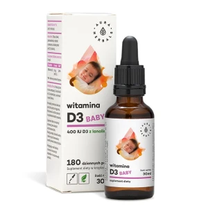 AURA HERBALS Vitamin D3 400 IU för spädbarn (30 ml / 1 fl. oz.) - Viking Supplements