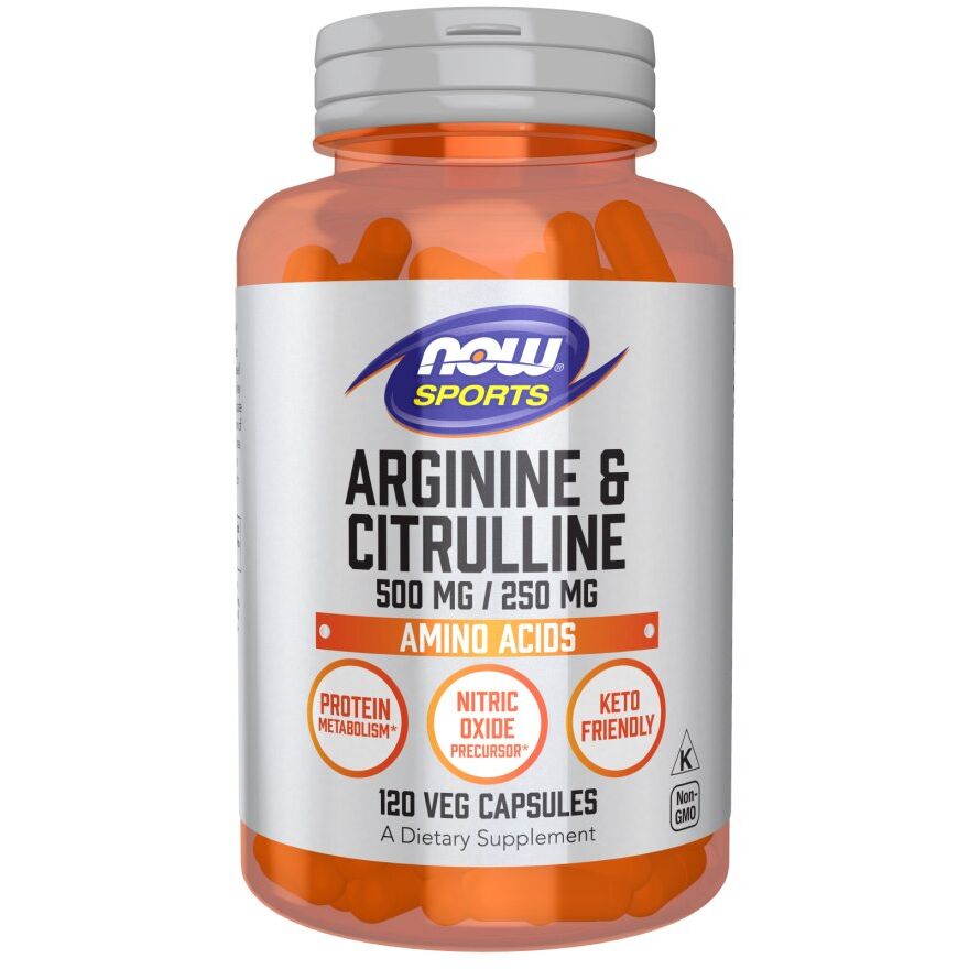 Arginin & Citrullin - 120 vegetabilske kapsler