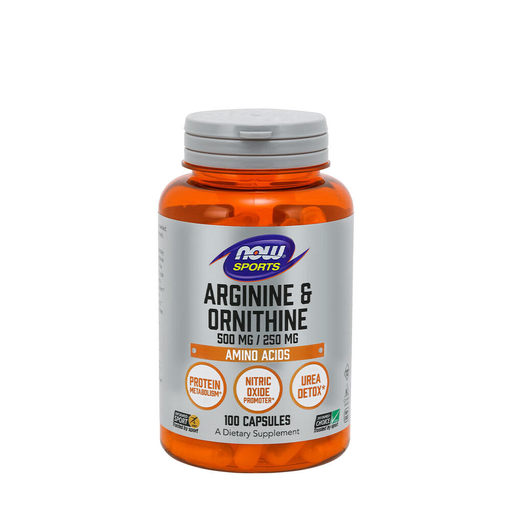 Arginin & Ornithin, 500/250 - 100 veganske kapsler