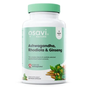 Ashwagandha + rhodiola & ginseng – 120 veganska kapslar – Viking Supplements