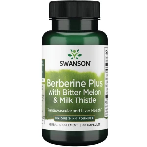 Berberin Plus med bittermelon och mjölktistel – 60 kapslar – Viking Supplements