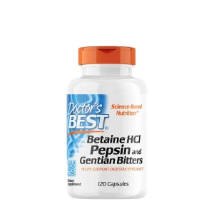 Betain-HCl, pepsin och gentianbitter – 120 kapslar – Viking Supplements