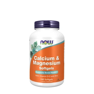 Kalcium och magnesium med D-vitamin och zink – 240 mjuka gelkapslar – Viking Supplements