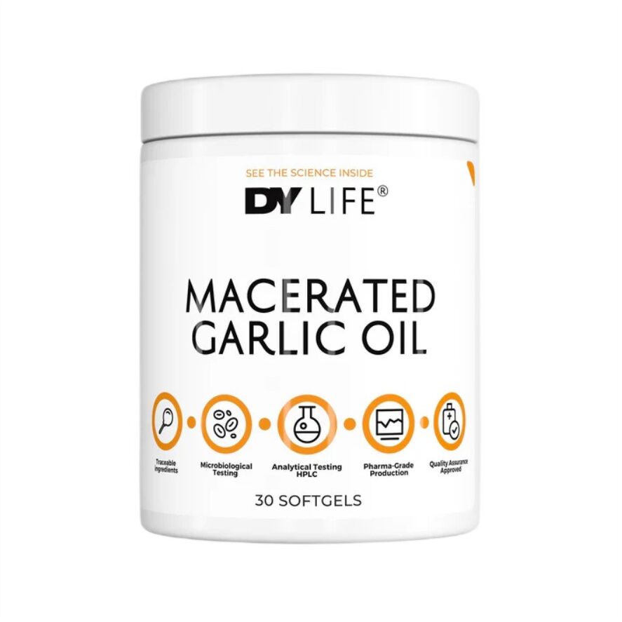 Dorian Yates DY LIFE Macereret hvidløgsolie 30 softgels