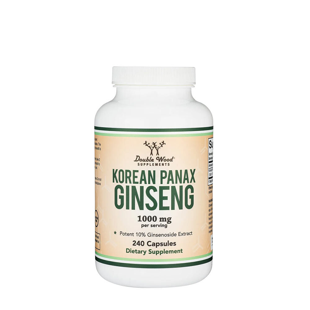 Double Wood Supplements Korean Panax Ginseng (240 Capsules) - Viking Supplements