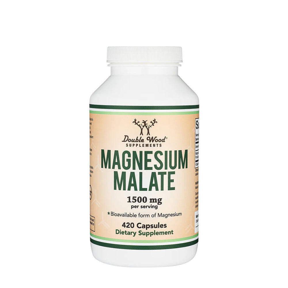 Double Wood Kosttillskott med magnesiummalat (420 kapslar) – Viking Supplements
