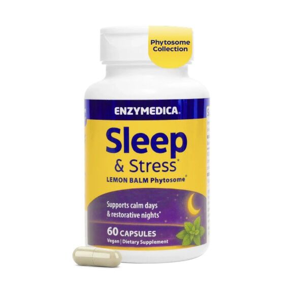 Enzymedica – Sleep & Stress Citronmeliss-fytosom – 60 vcaps – Viking Supplements