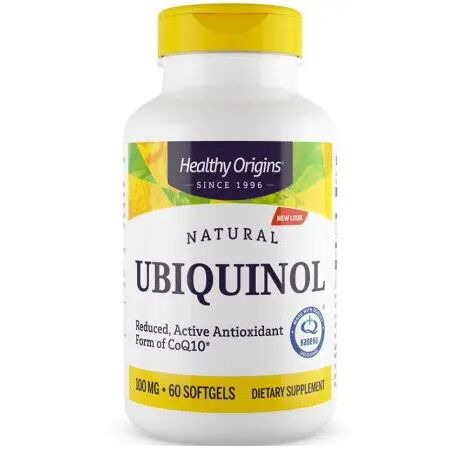 HEALTHY ORIGINS Naturligt ubiquinol 100 mg (60 kapslar) – Viking Supplements
