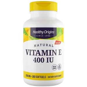 Healthy Origins Naturligt vitamin E 400 IE 180 mjuka kapslar – Viking Supplements