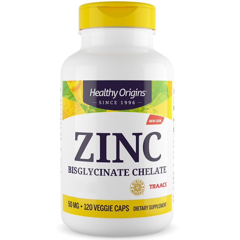 Healthy Origins Zinc Depot 50 mg, 120 vegetabiliska kapslar – Viking Supplements
