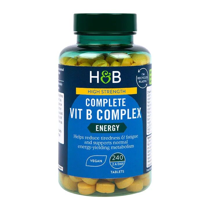 Komplett B-vitaminkomplex med hög styrka – 240 tabletter – Viking Supplements