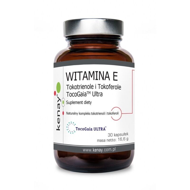 KENAY E-vitamin Tocotrienoler og tocopheroler TocoGaia Ultra (30 kapsler) billede