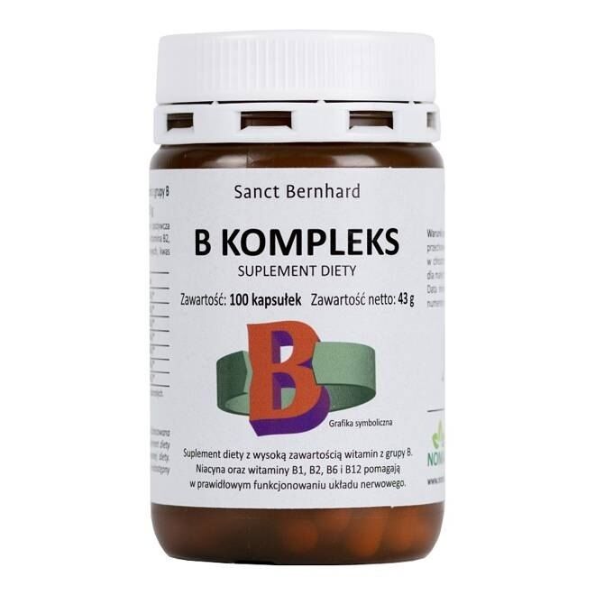 KRAUTERHAUS SANCT BERNHARD B-komplex (100 kapslar) – Viking Supplements