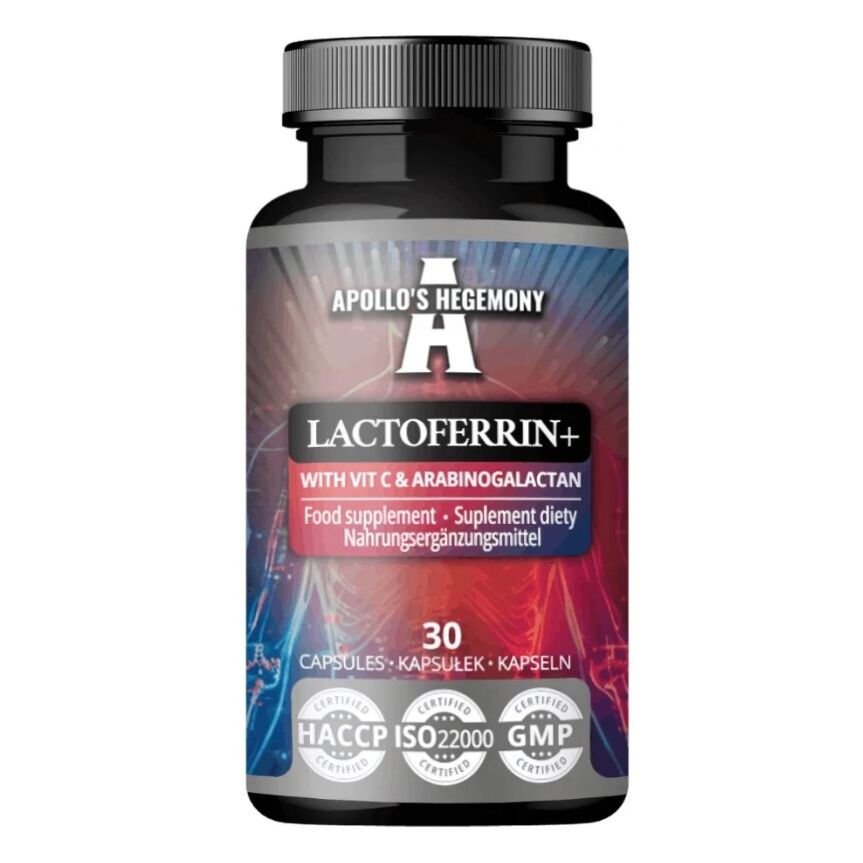 Apollo's Hegemony - Laktoferrin+ med C-vitamin og Arabinogalaktan + 30 kapsler