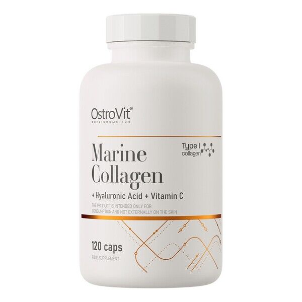 Marint kollagen + hyaluronsyra + C-vitamin – 120 kapslar – Viking Supplements