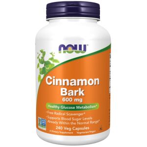 NOW FOODS Kanelbark 600 mg (240 kapslar) – Viking Supplements