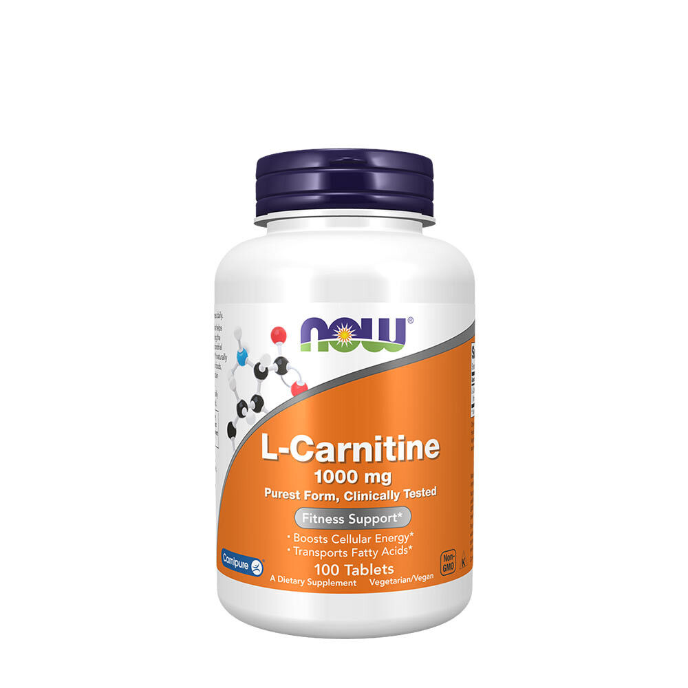 NOW Foods – L-Carnitine 1000 mg, 100 tabletter