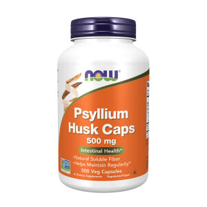 NOW Psylliumskal 500 mg (500 vegetabiliska kapslar) – Viking Supplements