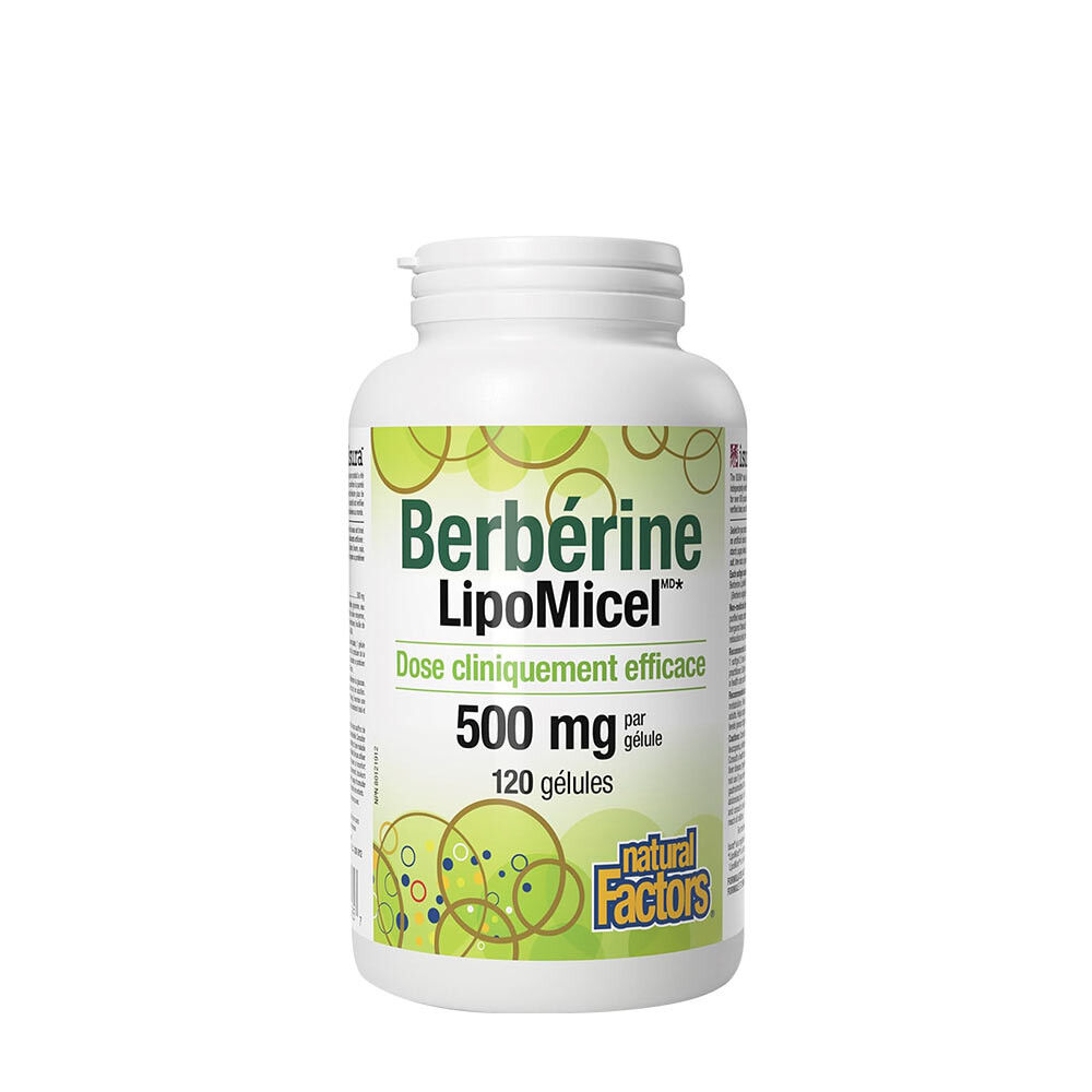 Natural Factors Berberine LipoMicel Matrix (120 mjuka gelkapslar) – Viking Supplements