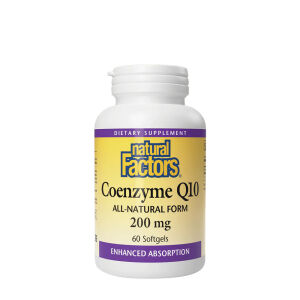 Natural Factors Koenzym Q10 100 % Natural (60 mjuka kapslar) – Viking Supplements