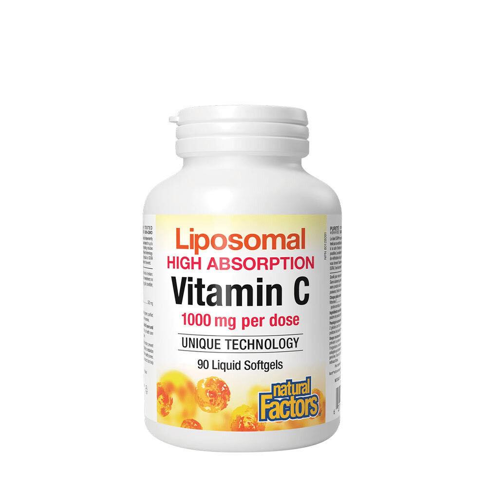 Natural Factors Liposomalt C-vitamin (90 bløde kapsler) billede