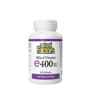Natural Factors Blandat E-vitamin från naturliga källor 400 IE (90 mjuka kapslar) – Viking Supplements