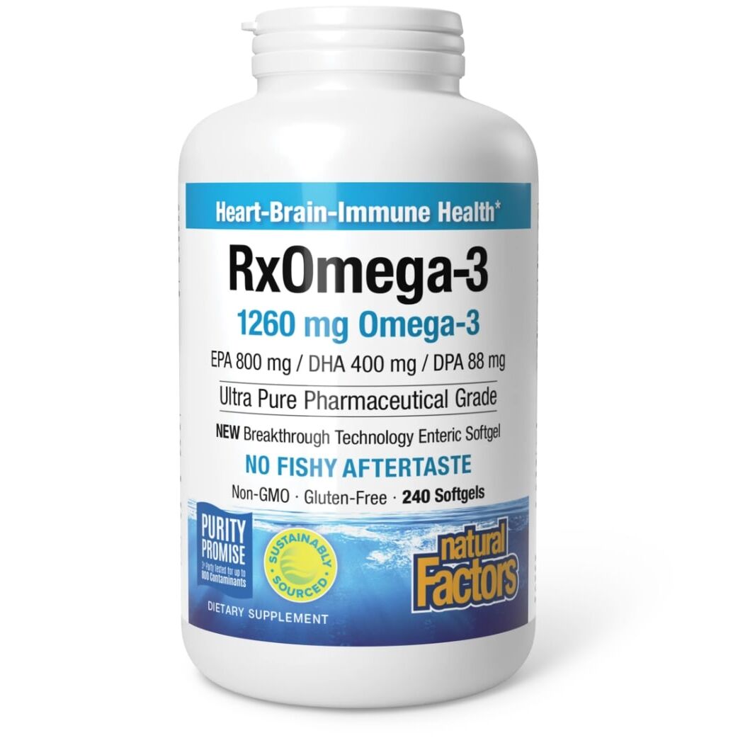 Natural Factors RxOmega-3 240 soft capsules - Viking Supplements