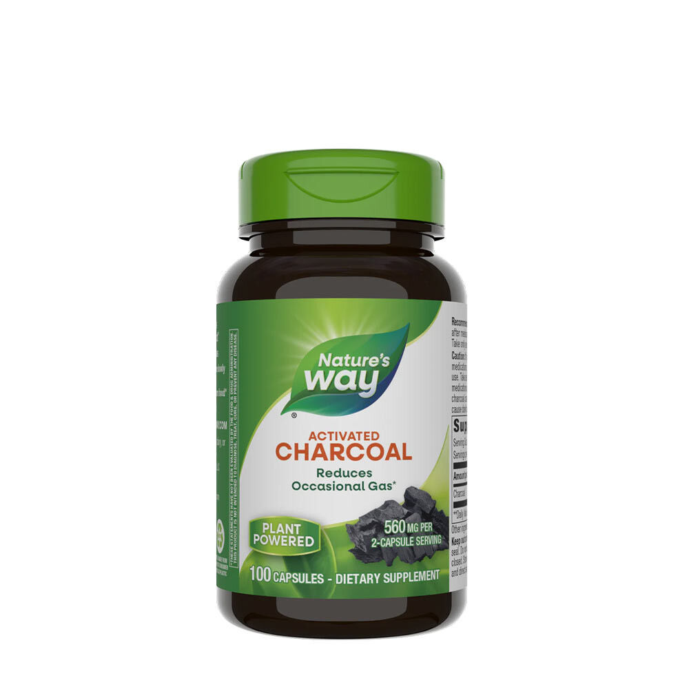 Natures Way Aktivt kol (100 kapslar) – Viking Supplements
