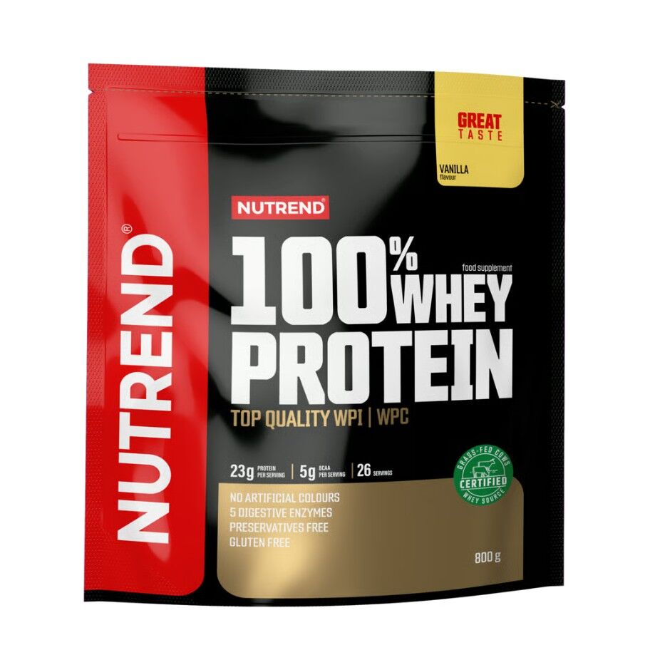 Nutrend 100% valleprotein, vanilje 800 g