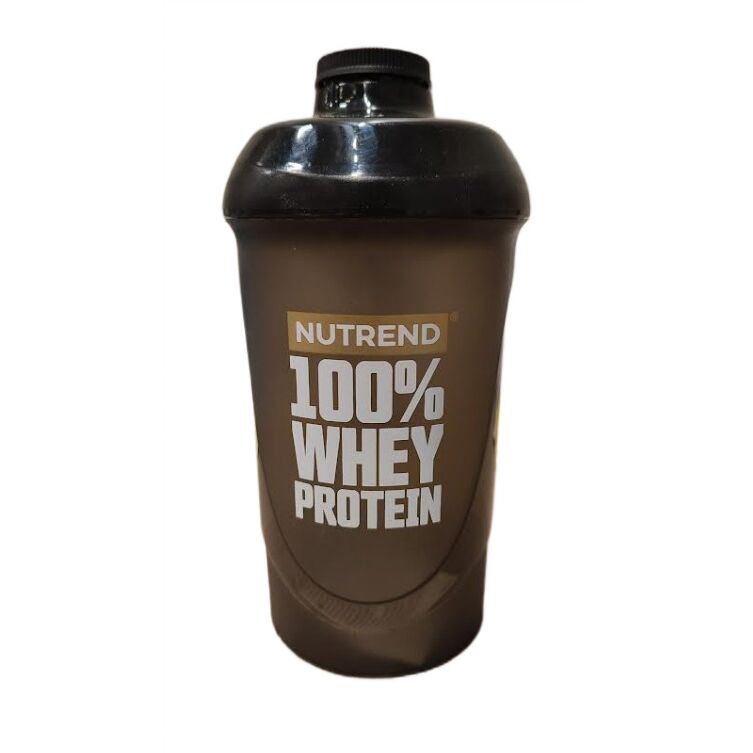 Nutrend Shaker 100% Whey Protein, sort 600 ml