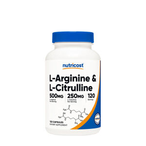 Nutricost L-arginin-L-citrullin-komplex, kapslar (120 kapslar) – Viking Supplements