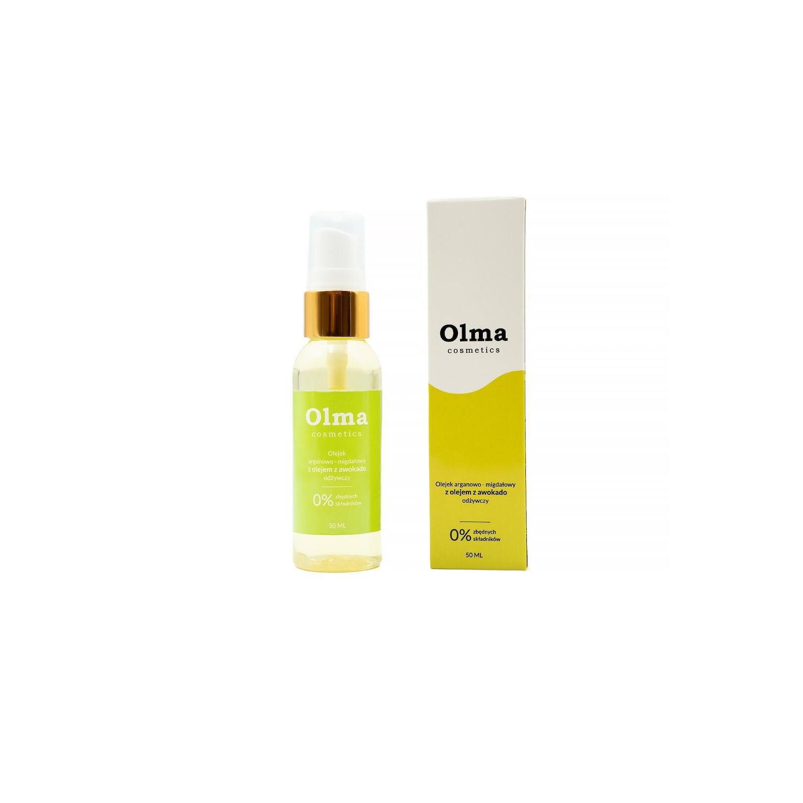 OLMA COSMETICS Argan- och mandelolja med avokadoolja – Närande (50 ml) – Viking Supplements