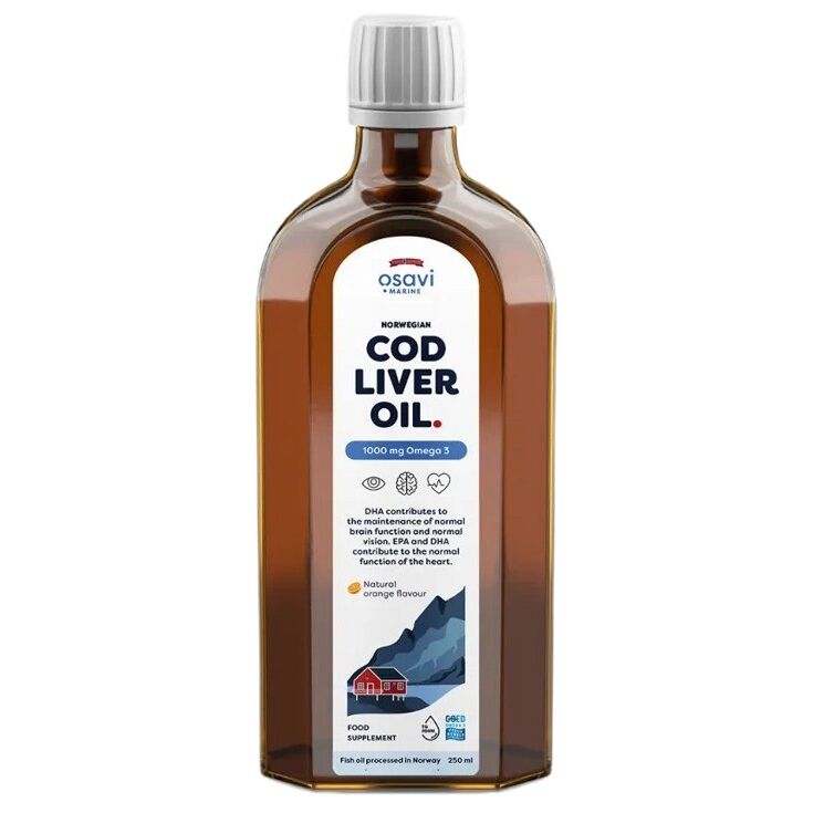 OSAVI norsk torskleverolja 1000 mg omega-3