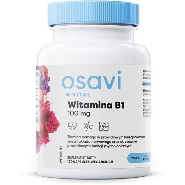 Osavi - Vitamin B1 100 mg (120 kapsler)