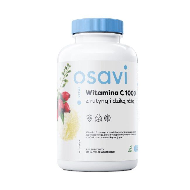 Osavi - Vitamin C 500 mg med Rutin & Hyben (180 kapsler)