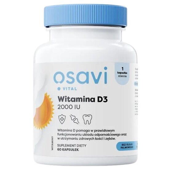 OSAVI D3-vitamin, 2000 IU (60 kapsler)