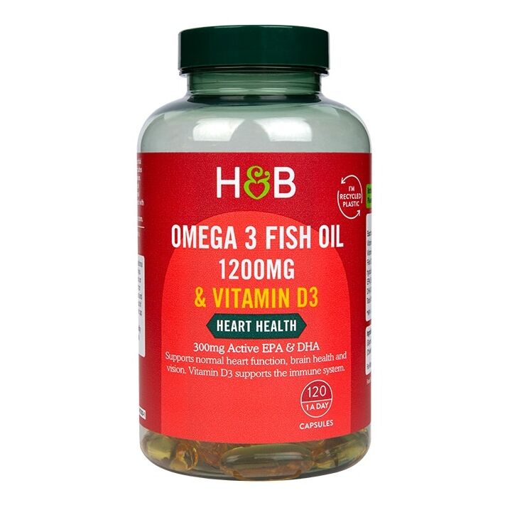 Omega-3-fiskolja 1200 mg & vitamin D3 – 120 kapslar – Viking Supplements