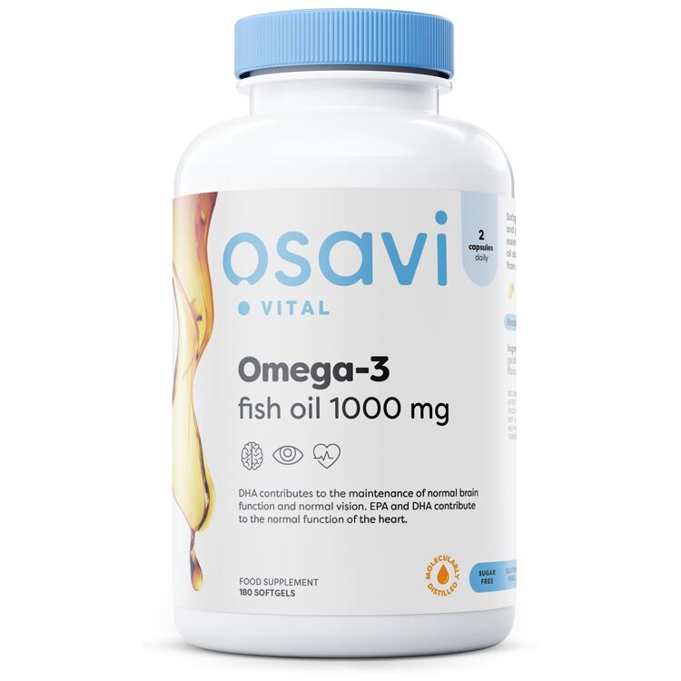 Omega-3-fiskolja, molekylärt destillerad
