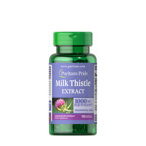 Puritans Pride Mjölktistel 4:1-extrakt 1000 mg (silymarin) (90 mjuka kapslar) – Viking Supplements