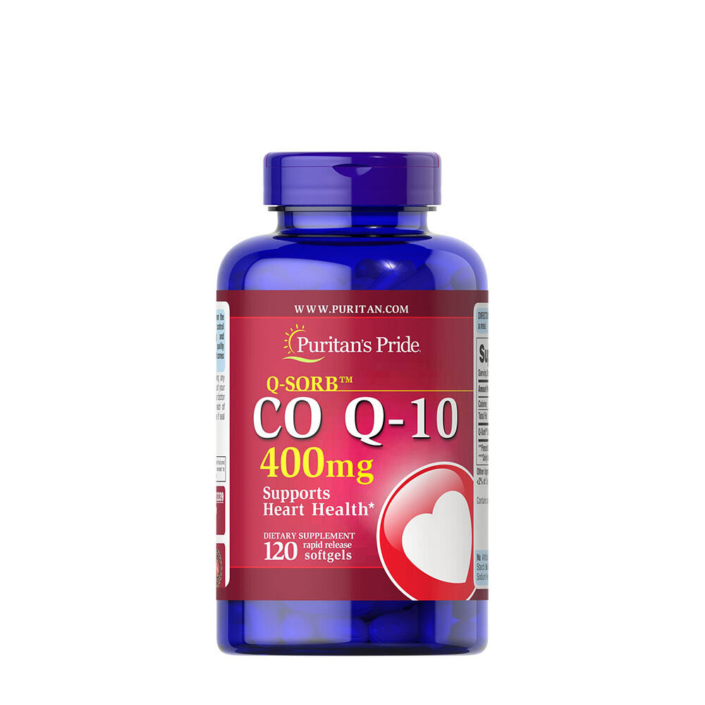 Puritan's Pride Q-Sorb™ CO Q-10 400 mg (120 mjuka kapslar) – Viking Supplements
