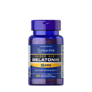 Puritan's Pride sömnhjälpmedel med melatonin 5 mg (60 mjuka kapslar) – Viking Supplements