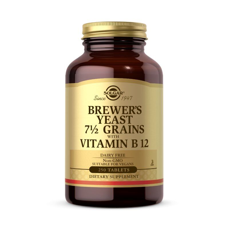 SOLGAR Öljäst 7 1/2 grains med vitamin B12 (250 tabletter) – Viking Supplements