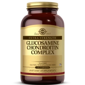 SOLGAR Extra Strength Glukosamin- och kondroitinkomplex (150 tabletter) – Viking Supplements