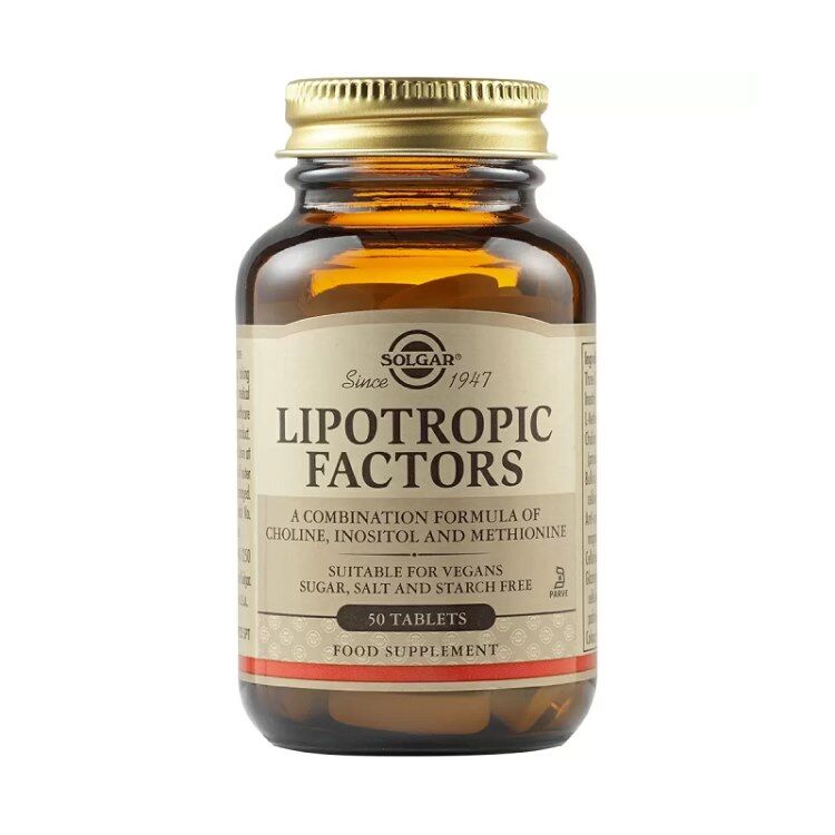 SOLGAR Lipotropiska faktorer (50 tabletter) – Viking Supplements