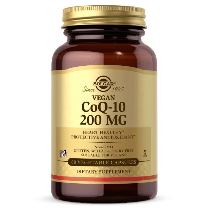 SOLGAR Vegansk CoQ-10, 200 mg (60 kapsler)