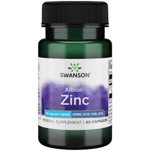 SWANSON Albion Zinkkelat 15 mg 60 kapslar – Viking Supplements